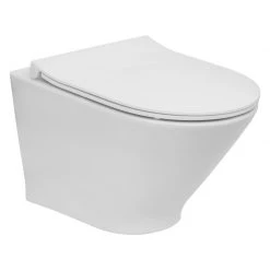 Λεκάνη κρεμαστή Rimless ROCA THE GAP ROUND 54x35 με κάλυμμα S/C Slim