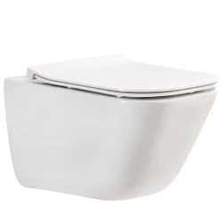 Λεκάνη κρεμαστή Rimless ROCA THE GAP SQUARE 54x35 με κάλυμμα S/C Slim