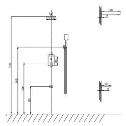Σετ ντουζ εντοιχισμού KARAG SET DELOS CFT205 Χρωμέ -Λεκάνες Εκπτώσεις set ntoyz entoixismoy karag set delos cft205 xrvme 2