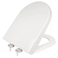 Κάλυμα λεκάνης Duroplast ELVIT 0402 Soft Close D-SHAPE ΒΕΡΓΙΝΑ ΜΙΚΡΟ (40-44) X 35,5 Cm