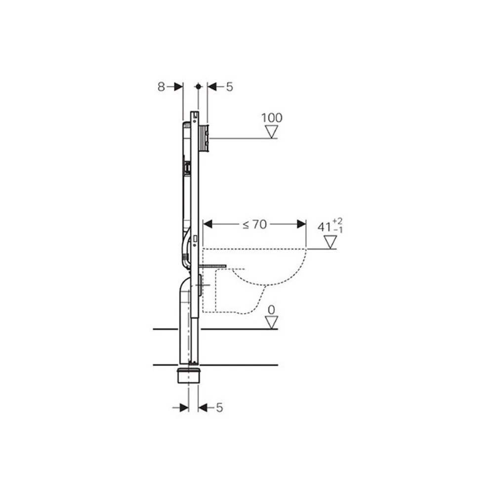 Καζανάκι εντοιχισμού (8 Cm - Γυψοσανίδα) κρεμαστής λεκάνης GEBERIT SIGMA LINE 111.796.00.1 3 Καζανάκι εντοιχισμού (8 Cm - Γυψοσανίδα) κρεμαστής λεκάνης GEBERIT SIGMA LINE 111.796.00.1 - Image 3