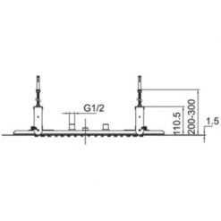Κεφαλή ντους εντοιχισμού με φωτισμό LED KARAG T806 -Λεκάνες Εκπτώσεις κεφαλή ντους εντοιχισμού με φωτισμό led karag 3