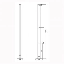 Κολώνα σταθερής ντουζιέρας εξωτερικού χώρου - Πισίνας KARAG S-9813 PYLON -Λεκάνες Εκπτώσεις κολώνα σταθερής ντουζιέρας εξωτερικού χώρου πισίνας karag s 9813 2
