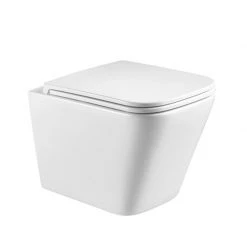 Λεκάνη κρεμαστή Rimless 49x34 με κάλυμμα S/C KARAG LT052E