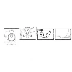 Λεκάνη κρεμαστή Rimless με κάλυμμα S/C KARAG NEW LUNA CH2034R -Λεκάνες Εκπτώσεις λεκάνη αναρτώμενη rimless με κάλυμμα new luna karag 3