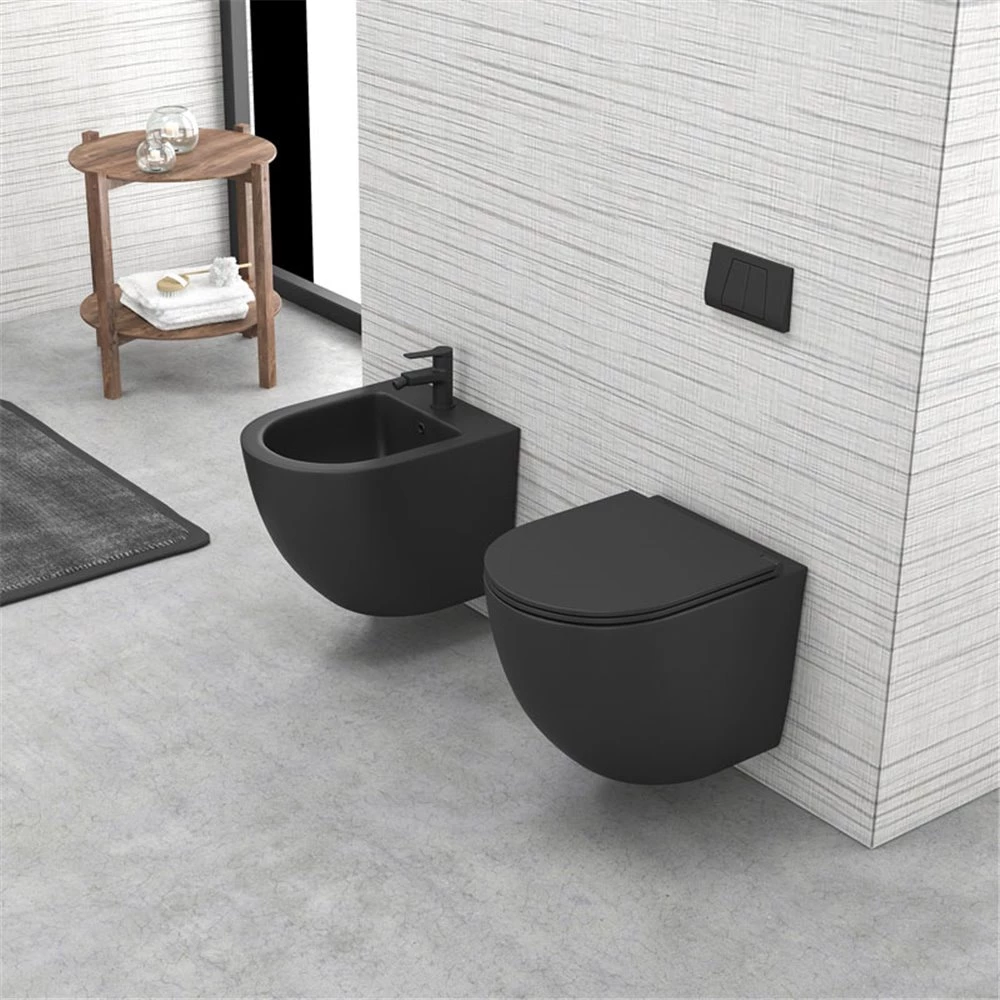 Λεκάνη κρεμαστή Rimless με κάλυμμα S/C μαύρο ματ KARAG MILOS LT046ENR-MB 1 Λεκάνη κρεμαστή Rimless με κάλυμμα S/C μαύρο ματ KARAG MILOS LT046ENR-MB