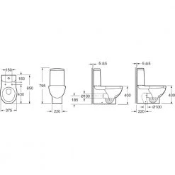 Λεκάνη δαπέδου BTW KARAG APHRO CT 1092 διπλής εξόδου κομπλέ σετ με κάλυμμα Soft Close 65 Cm -Λεκάνες Εκπτώσεις λεκάνη δαπέδου btw karag aphro ct 1092 κομπλέ σετ με κάλυμμα soft close 65 cm 2