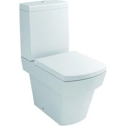 Λεκάνη δαπέδου KARAG LARX CT 1060C διπλής εξόδου κομπλέ σετ με κάλυμμα Soft Close 63 Cm