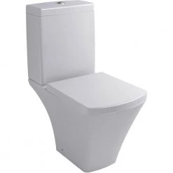 Λεκάνη δαπέδου KARAG POSITANO CT 1080C πίσω σιφώνι κομπλέ σετ με κάλυμμα Soft Close 63 Cm