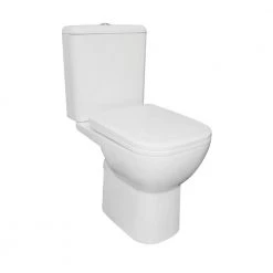 Λεκάνη δαπέδου Rimless 61,5x36 Cm PYRAMIS MARELIA πίσω σιφόνι με κάλυμμα Soft Close 023018901