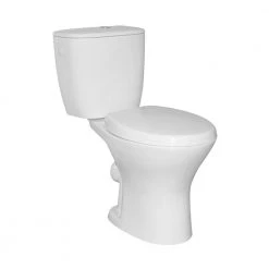 Λεκάνη δαπέδου Rimless 65,5x37 Cm PYRAMIS KARYSTOS II πίσω σιφόνι με κάλυμμα Soft Close 023018601