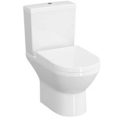 Λεκάνη δαπέδου Rimless με κάλυμμα S/C 62 X 35,5 Cm VITRA INTEGRA 7044B003-0075 + 5428B003-5036 + 110-003R019 Λευκή