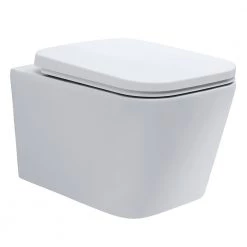 Λεκάνη κρεμαστή VITRUVIT MODENA 51x35 Rimless με κάλυμμα UF S/C V1S1MD1A