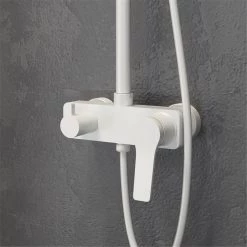 Μπαταρία σταθερού ντους λευκή ματ ANDARE KARAG WNW33R98PH -Λεκάνες Εκπτώσεις μπαταρία σταθερού ντους λευκή ματ andare karag 2