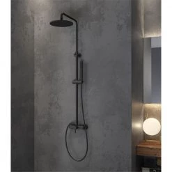 Μπαταρία σταθερού ντους μαύρη ματ KARAG ARTEMIS CF031M-NR