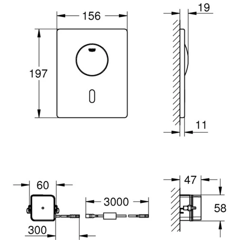Πλακέτα ενεργοποίησης για καζανάκι ηλεκτρονική / χειροκίνητη GROHE TECTRON SKATE 37419000 Χρωμέ 2 Πλακέτα ενεργοποίησης για καζανάκι ηλεκτρονική / χειροκίνητη GROHE TECTRON SKATE 37419000 Χρωμέ - Image 2