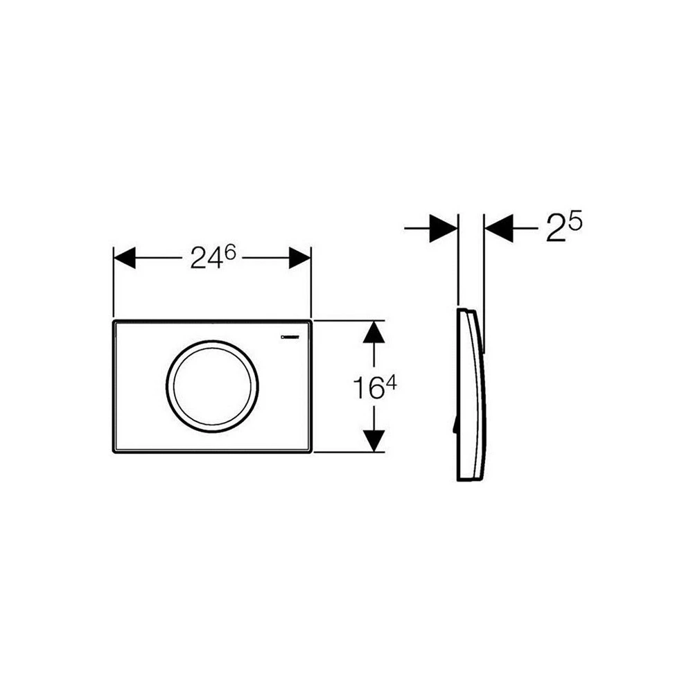 Πλακέτα ενεργοποίησης καζανακίου GEBERIT DELTA 11 115.120.11.1 Λευκή 2 Πλακέτα ενεργοποίησης καζανακίου GEBERIT DELTA 11 115.120.11.1 Λευκή - Image 2