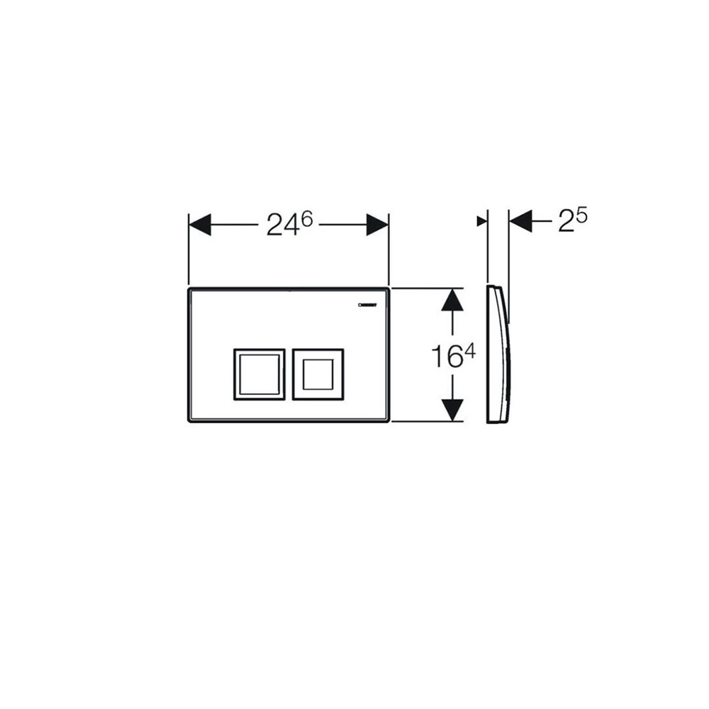 Πλακέτα ενεργοποίησης καζανακίου GEBERIT DELTA 50 115.135.11.1 Λευκή 2 Πλακέτα ενεργοποίησης καζανακίου GEBERIT DELTA 50 115.135.11.1 Λευκή - Image 2