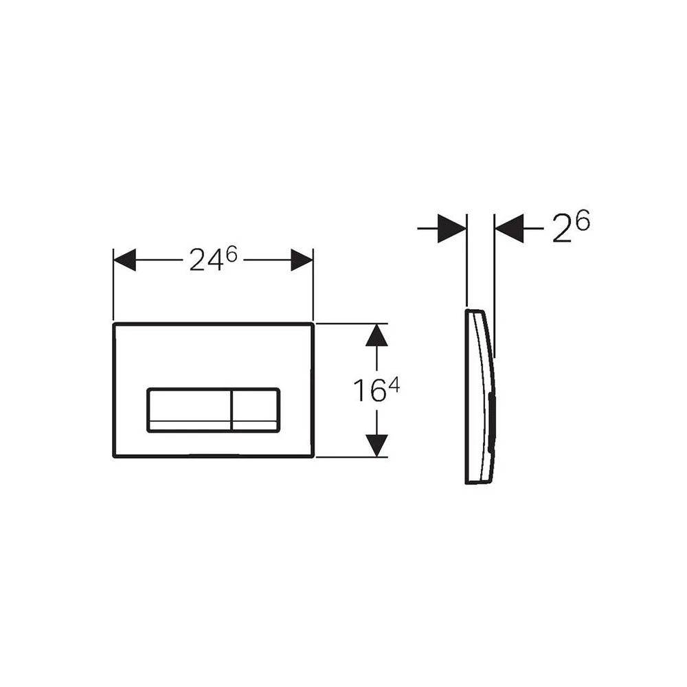 Πλακέτα ενεργοποίησης καζανακίου GEBERIT DELTA 51 115.105.11.1 Λευκή 2 Πλακέτα ενεργοποίησης καζανακίου GEBERIT DELTA 51 115.105.11.1 Λευκή - Image 2