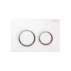 Πλακέτα ενεργοποίησης καζανακίου GEBERIT OMEGA 20 115.085.KJ.1 Λευκή - Χρωμέ Γυαλιστερή