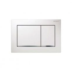 Πλακέτα ενεργοποίησης καζανακίου GEBERIT OMEGA 30 115.080.KJ.1 Λευκή - Χρωμέ Γυαλιστερή