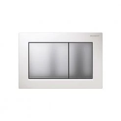 Πλακέτα ενεργοποίησης καζανακίου GEBERIT OMEGA 30 115.080.KL.1 Λευκή - Χρωμέ Ματ