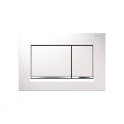 Πλακέτα ενεργοποίησης καζανακίου GEBERIT SIGMA 30 115.883.KJ.1 Λευκή - Χρωμέ Γυαλιστερή