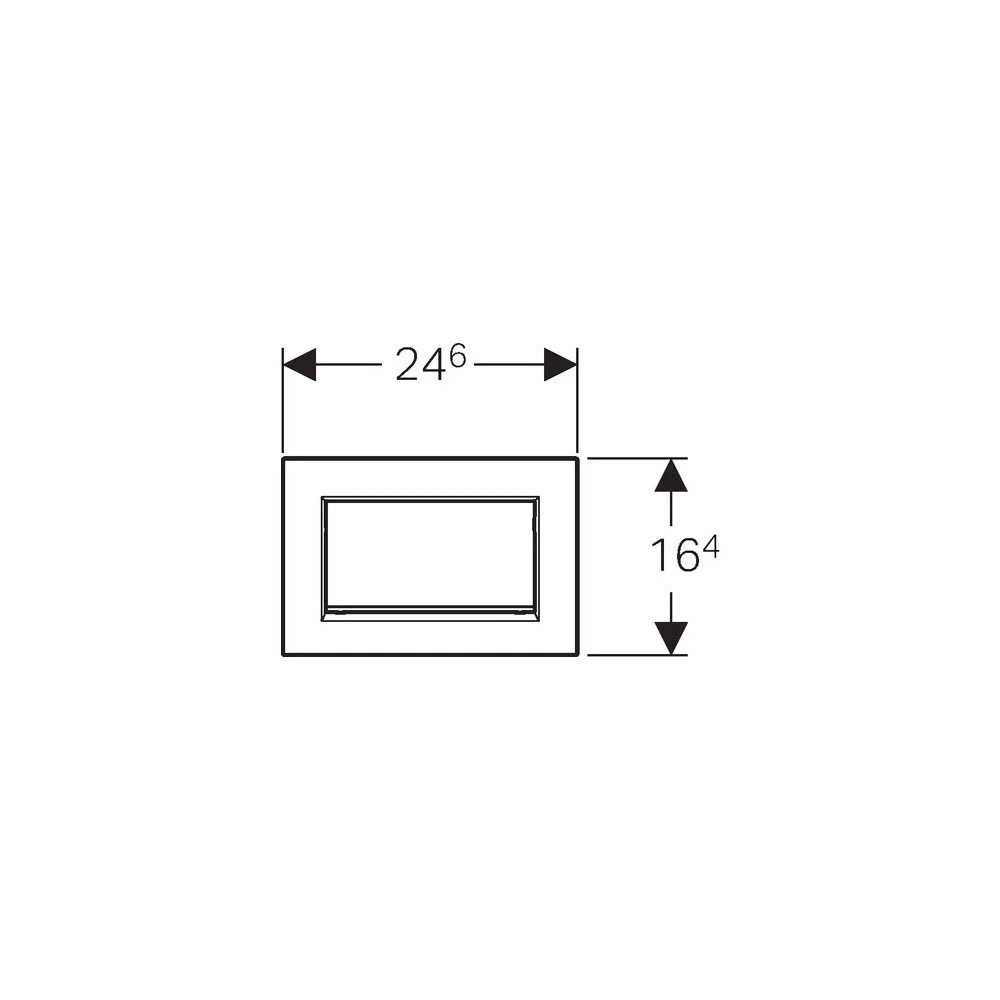 Πλακέτα ενεργοποίησης καζανακίου GEBERIT SIGMA 30 115.893.KJ.1 Λευκή - Χρωμέ Γυαλιστερή 2 Πλακέτα ενεργοποίησης καζανακίου GEBERIT SIGMA 30 115.893.KJ.1 Λευκή - Χρωμέ Γυαλιστερή - Image 2
