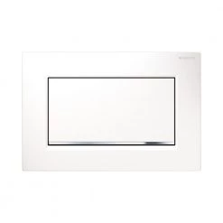 Πλακέτα ενεργοποίησης καζανακίου GEBERIT SIGMA 30 115.893.KJ.1 Λευκή - Χρωμέ Γυαλιστερή
