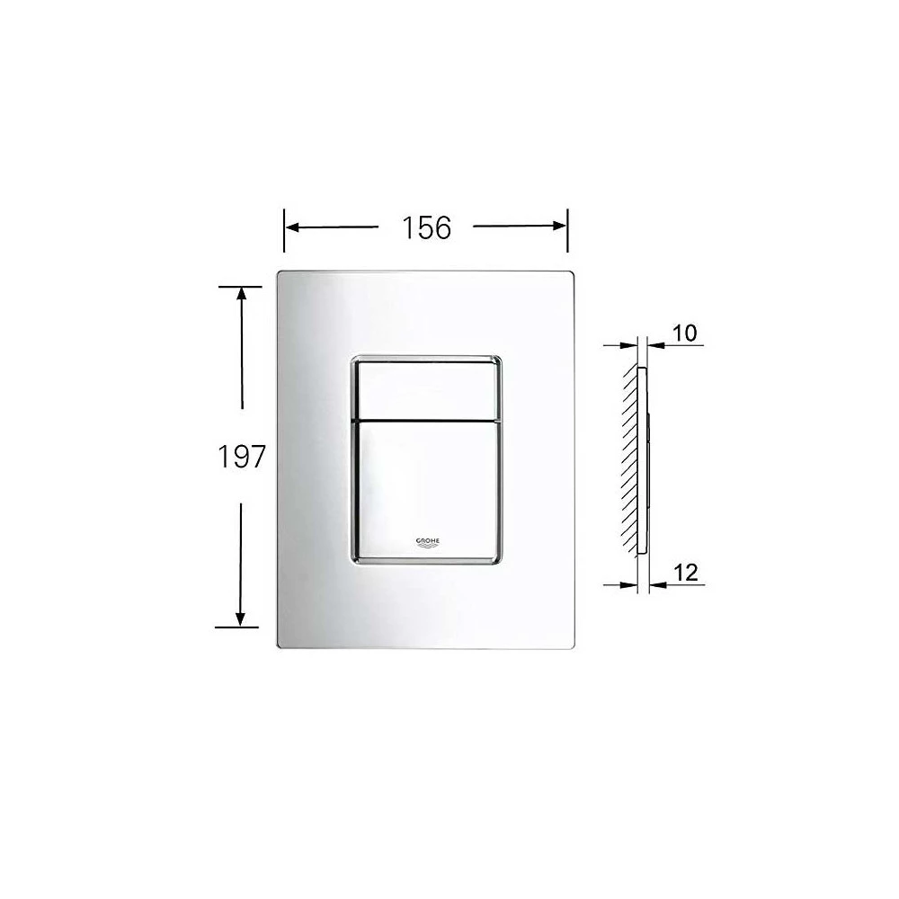 Πλακέτα ενεργοποίησης καζανακίου GROHE SKATE COSMOPOLITAN 38845LS0 Λευκή κρυστάλλινη 4 Πλακέτα ενεργοποίησης καζανακίου GROHE SKATE COSMOPOLITAN 38845LS0 Λευκή κρυστάλλινη - Image 4