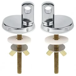 Σετ στηρίγματα καλύμματος λεκάνης Βεργίνα - Ιθακη Ορειχάλκινο ELVIT 0111