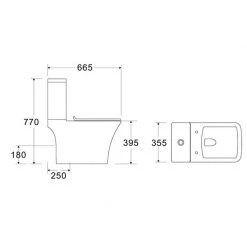 Σετ λεκάνη χαμηλής πίεσης Rimless με κάλυμμα & καζανάκι KARAG NATALIA 1215 -Λεκάνες Εκπτώσεις σετ λεκάνη χαμηλής πίεσης rimless με κάλυμμα καζανάκι natalia karag 2
