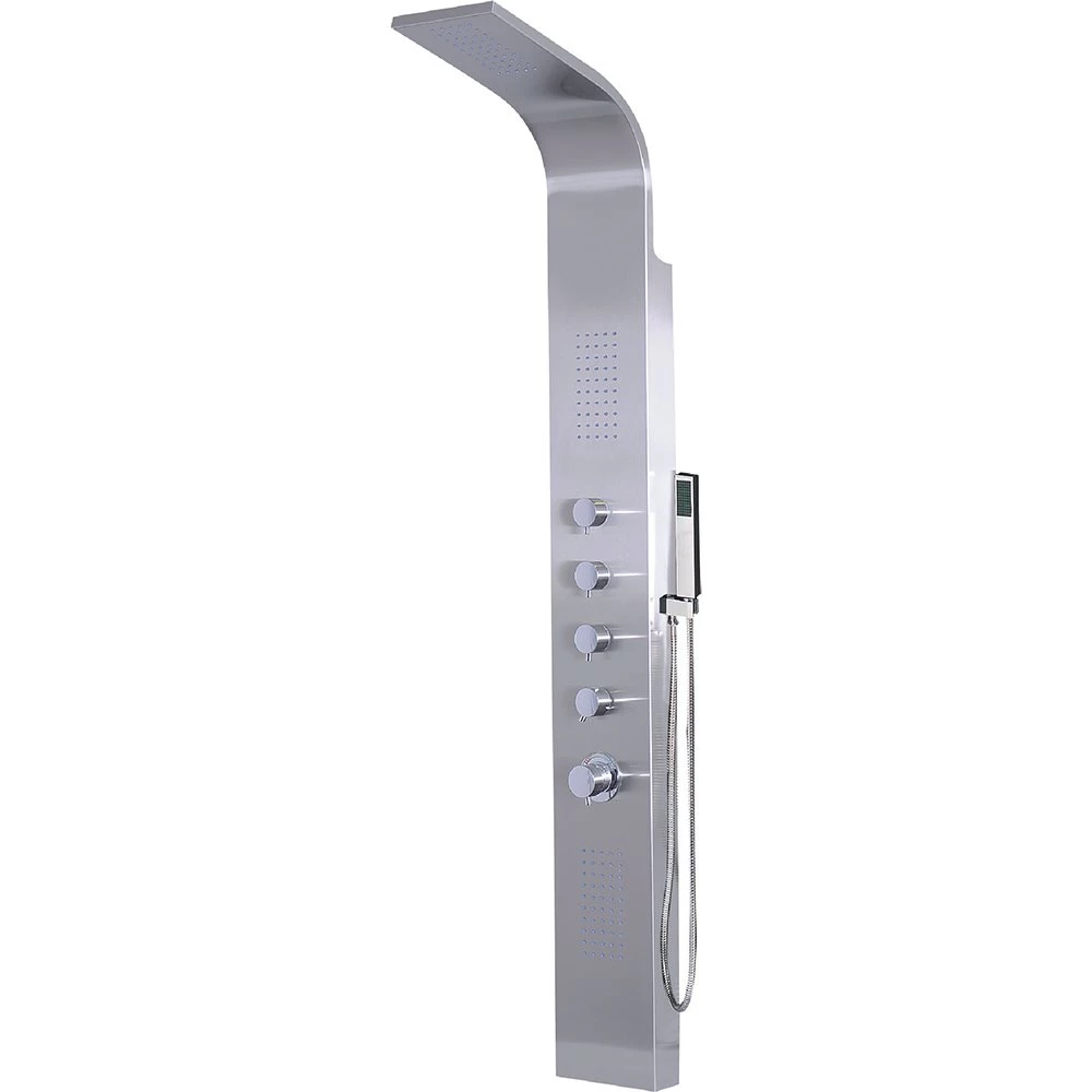 Στήλη ντούς υδρομασάζ KARAG GRANDE ELEA 9901 Inox 165x20 2 Στήλη ντούς υδρομασάζ KARAG GRANDE ELEA 9901 Inox 165x20 - Image 2