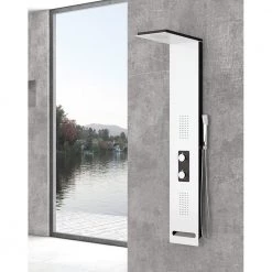 Στήλη υδρομασάζ KARAG BIANCO NERO A7117 148x24,5