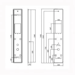 Στήλη υδρομασάζ KARAG CLIO G8138 Λευκή 140x24 -Λεκάνες Εκπτώσεις στήλη υδρομασάζ karag clio g8138 λευκή 3