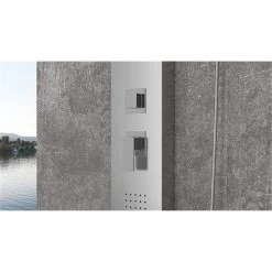 Στήλη ντουζ / υδρομασάζ KARAG ERATO S9221 Inox 133x18 -Λεκάνες Εκπτώσεις στήλη υδρομασάζ karag erato s9221 2