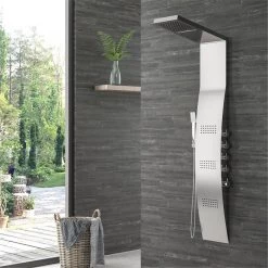 Στήλη υδρομασάζ θερμοστατική LEONORA PRAXIS S9786