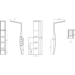 Στήλη υδρομασάζ θερμοστατική LEONORA PRAXIS S9786 -Λεκάνες Εκπτώσεις στήλη υδρομασάζ θερμοστατική leonora praxis 3